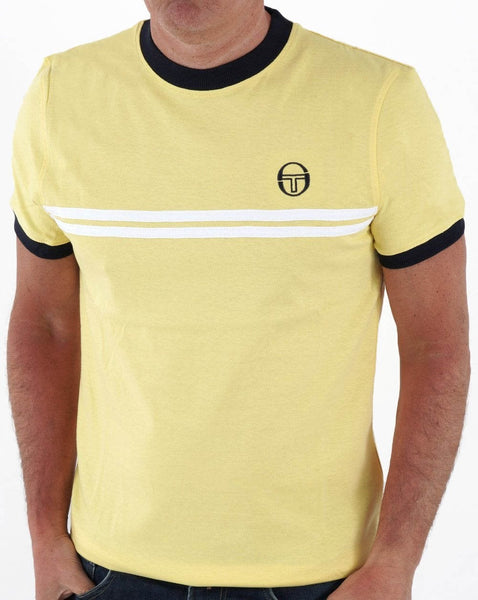 Sergio Tacchini Supermac T Shirt Yellow/White