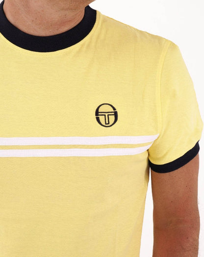 Sergio Tacchini Supermac T-Shirt Gelb/Weiß