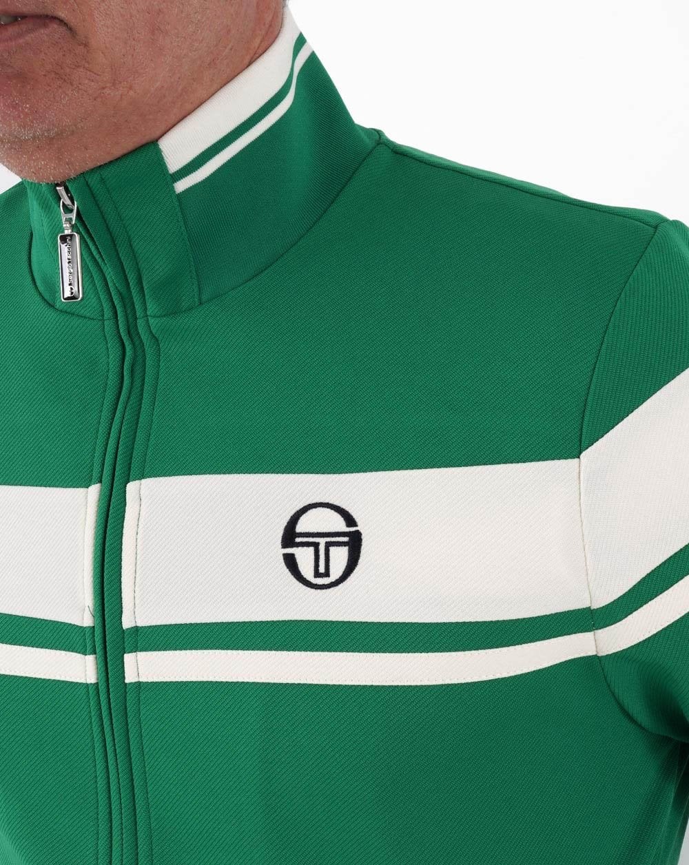 Sergio Tacchini Masters Trainingsjacke Grün/Off-White