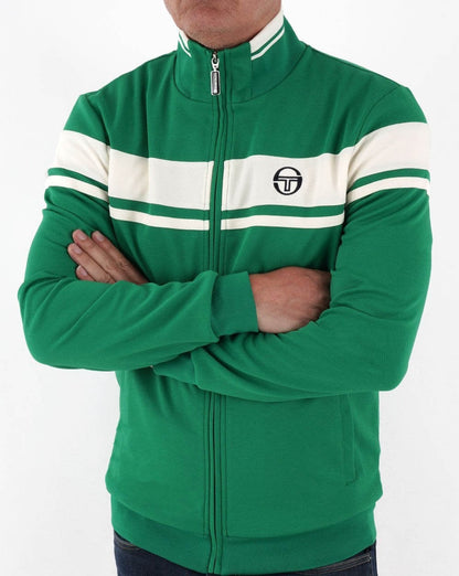 Sergio Tacchini Masters Trainingsjacke Grün/Off-White
