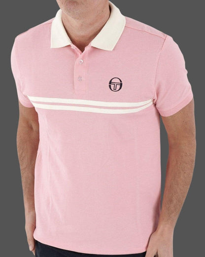 Sergio Tacchini Supermac Poloshirt Pink/Creme