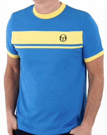 Sergio Tacchini Masters T-Shirt Blau/Gelb