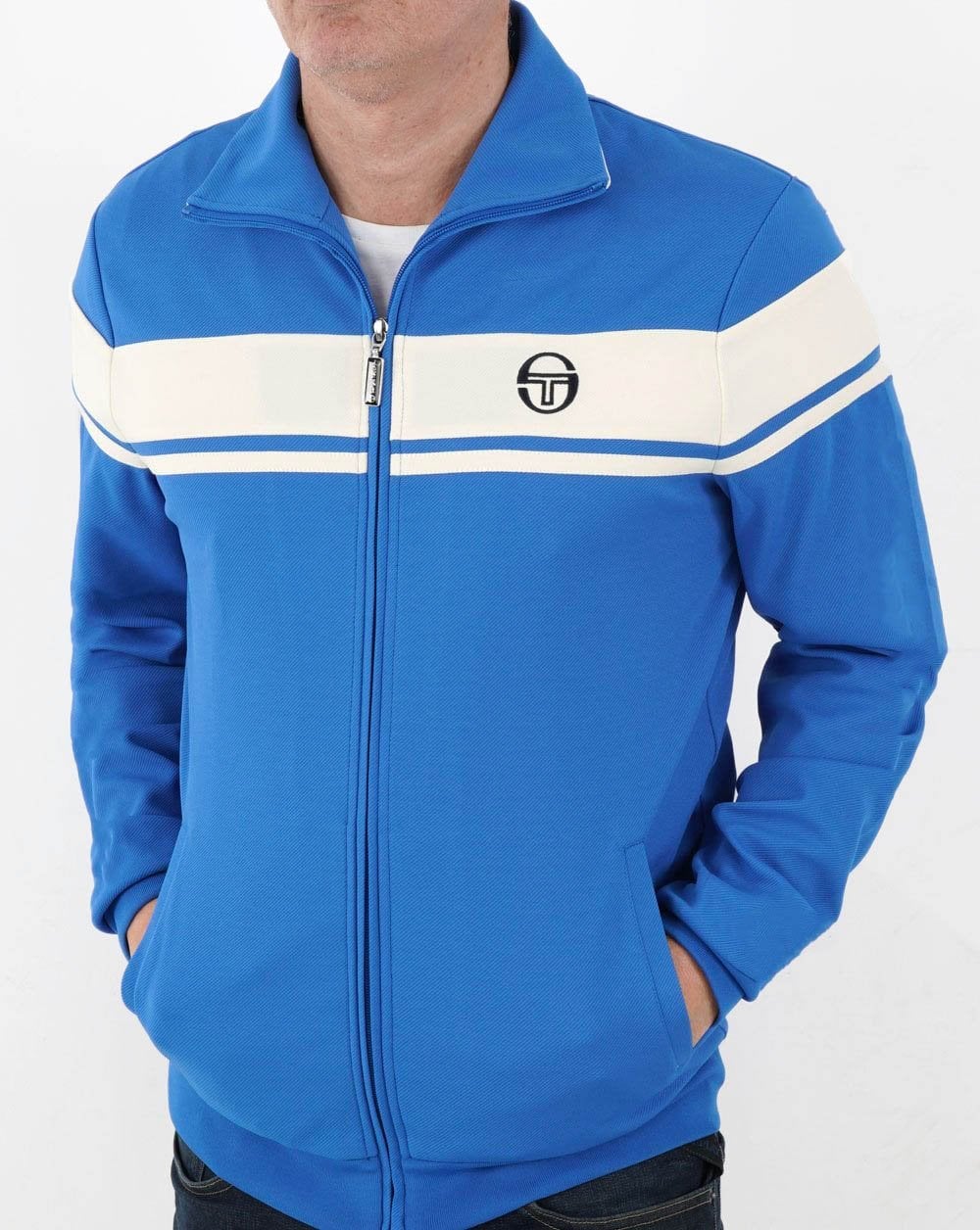 Sergio Tacchini Capomasters Trainingsjacke Royalblau/Off-White