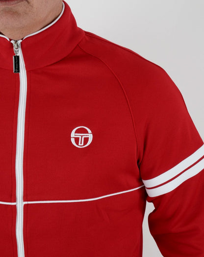 Sergio Tacchini Star Track Top Rot/Weiß