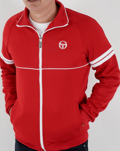 Sergio Tacchini Star Track Top Rot/Weiß