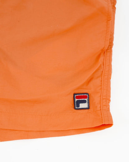 Fila Vintage Badeshorts Orange/Marineblau