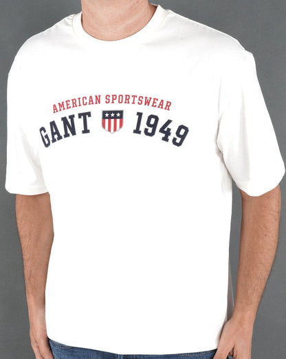 Gant Retro Shield T-Shirt Eierschale