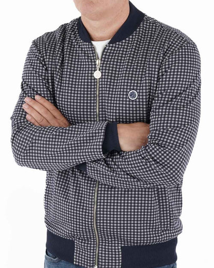 Pretty Green Gingham Jacke Blau