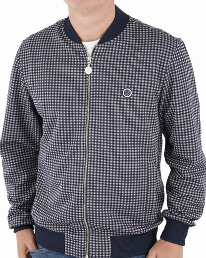 Pretty Green Gingham Jacke Blau