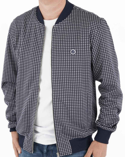 Pretty Green Gingham Jacke Blau