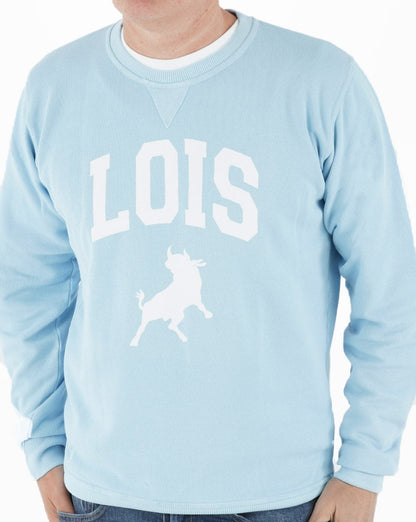 Lois Special Varsity Sweatshirt Himmelblau/Weiß