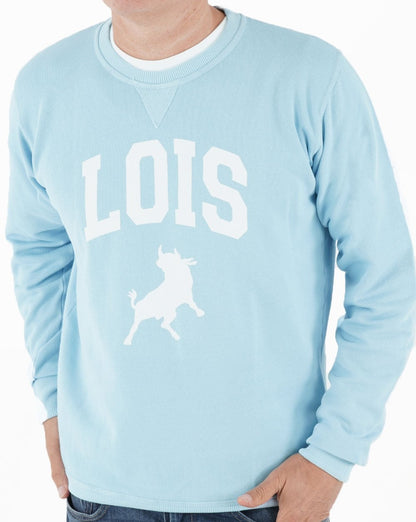 Lois Special Varsity Sweatshirt Himmelblau/Weiß
