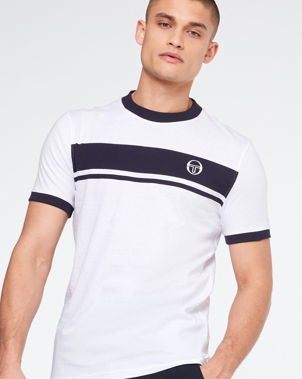Sergio Tacchini Masters T-Shirt Weiß Marine