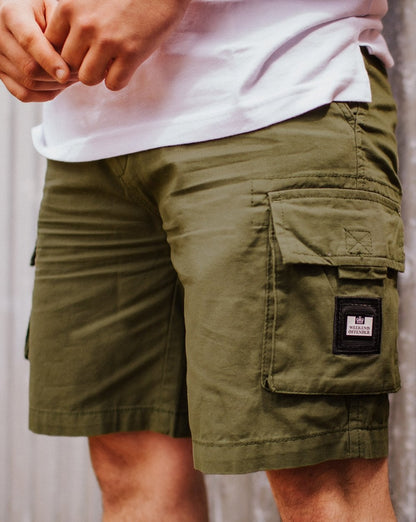 Weekend Offender Mascia Cargo Shorts Dunkelgrün