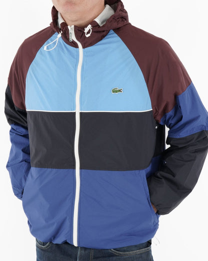 Lacoste Colourblock Jacke Blau/Braun/Schwarz