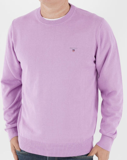 Gant Classic Rundhalsstrick Lila