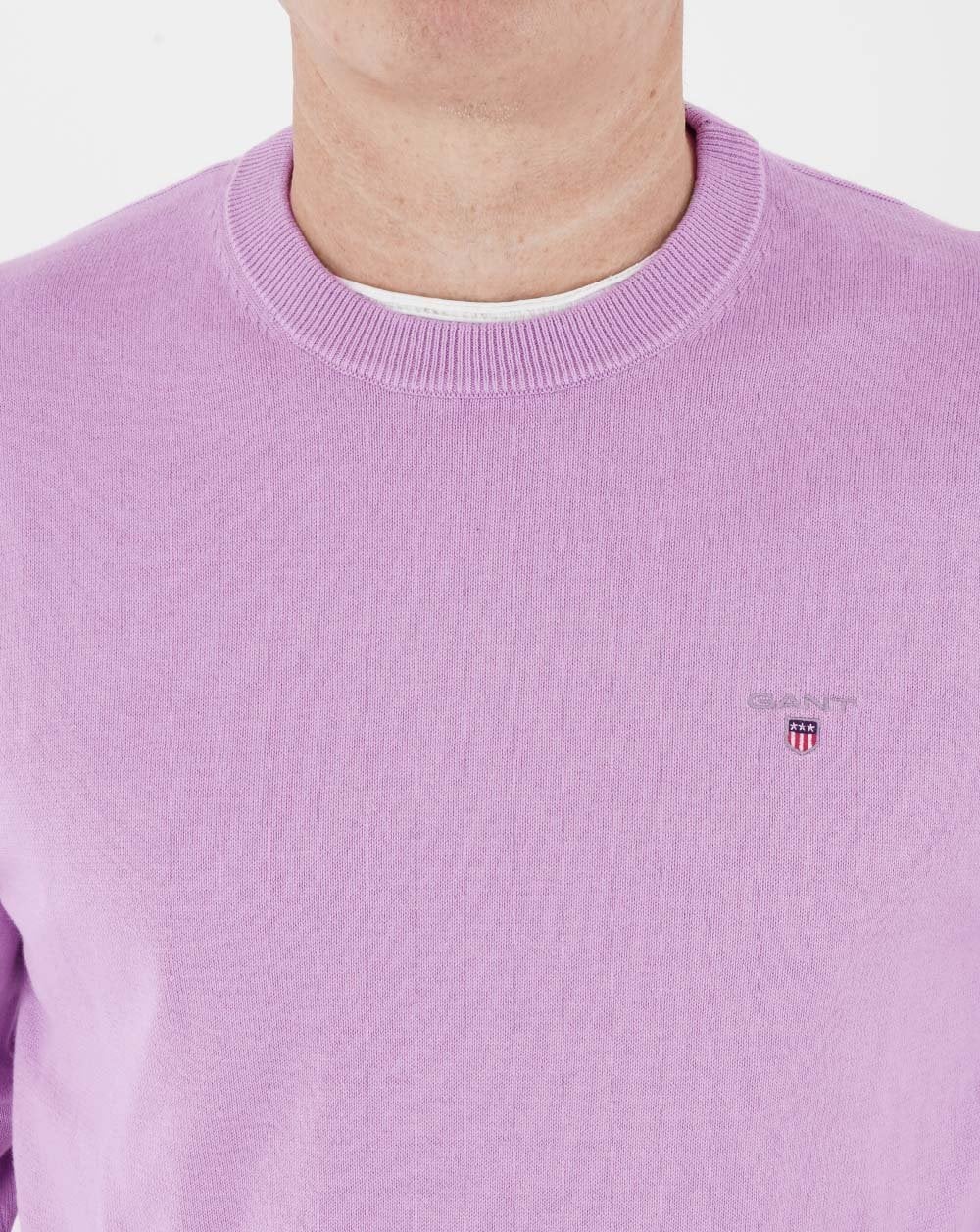 Gant Classic Crew Neck Knit Lilac