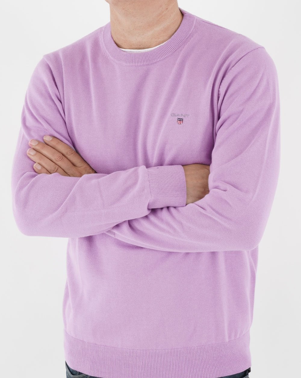 Gant Classic Rundhalsstrick Lila