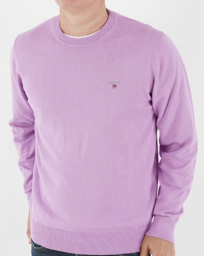 Gant Classic Rundhalsstrick Lila
