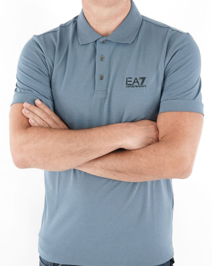 EA7 Classic Poloshirt Chinablau