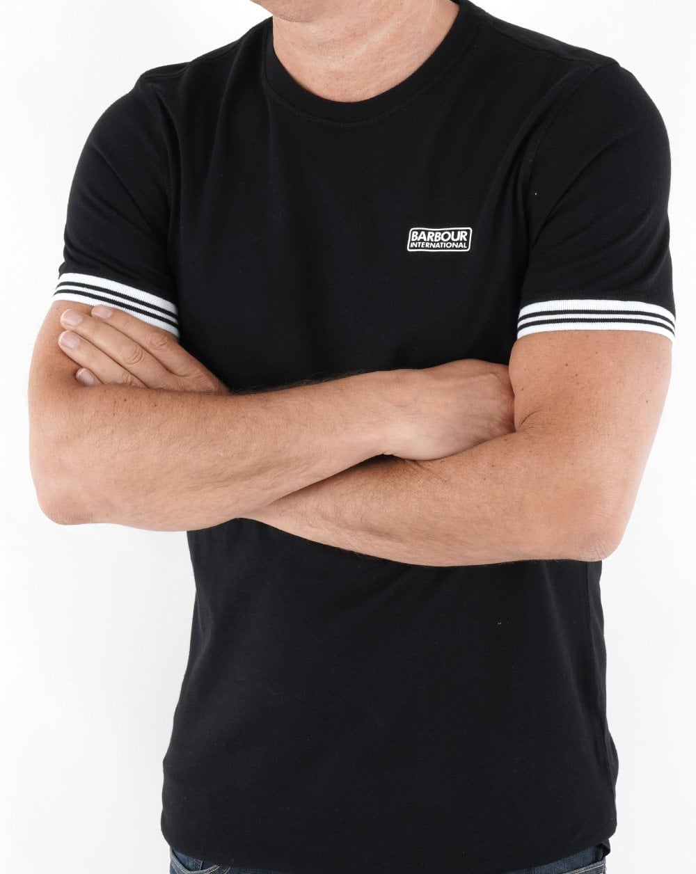 Barbour International Tipped T-shirt Black