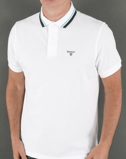 Barbour Otterburn Poloshirt Weiß