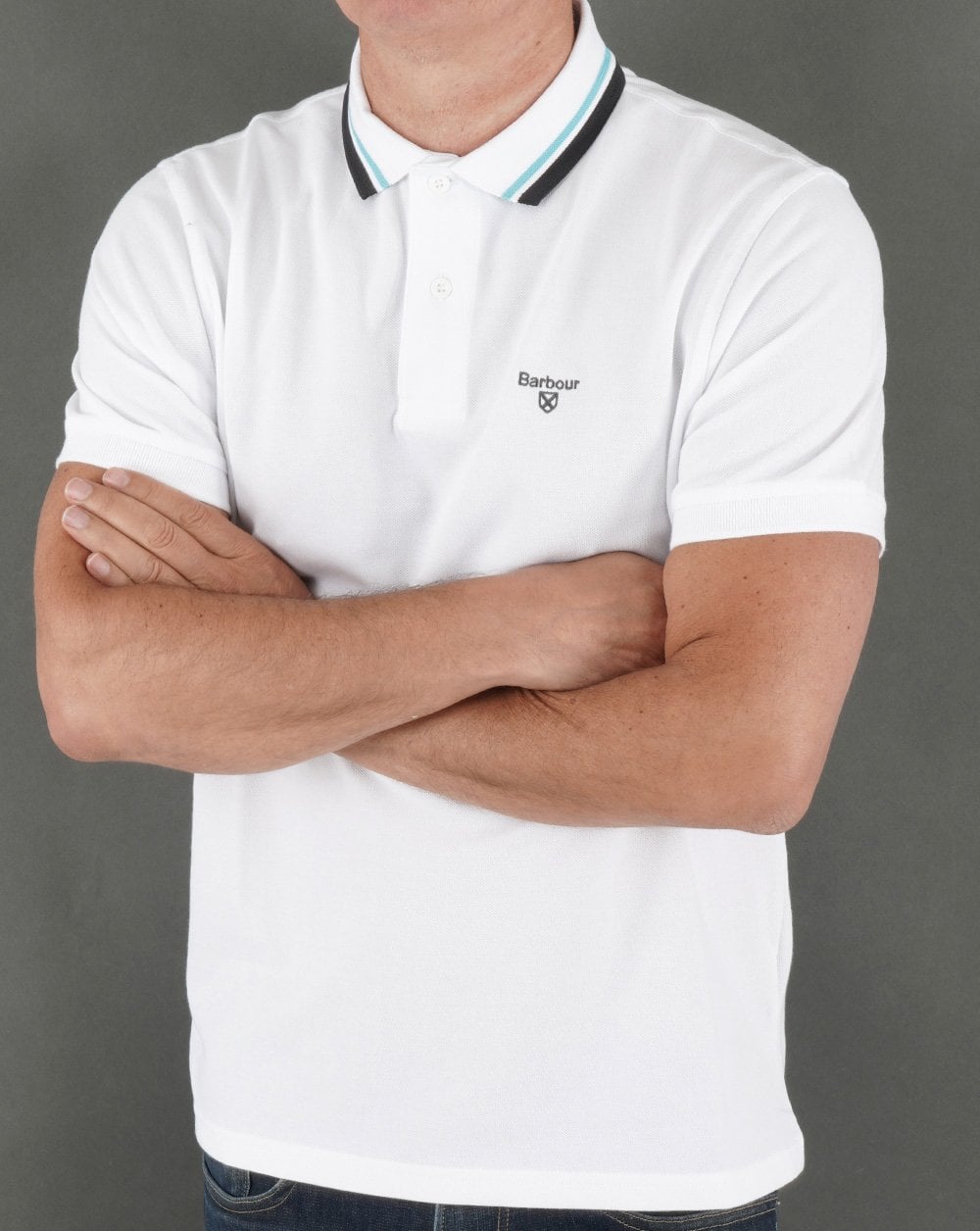Barbour Otterburn Poloshirt Weiß