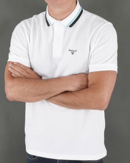 Barbour Otterburn Poloshirt Weiß