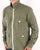 Pretty Green Creedence Overshirt Olive Green