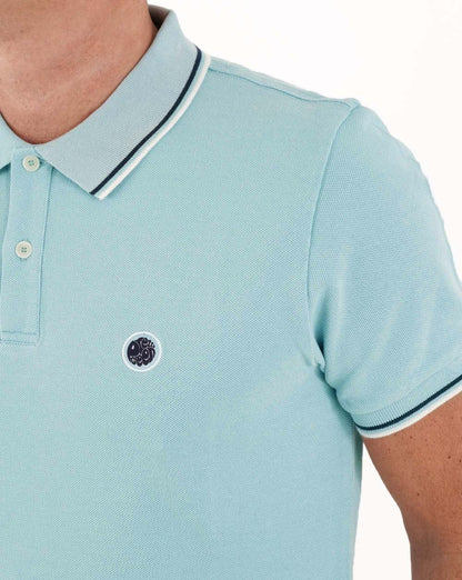 Pretty Green Barton Poloshirt Sky