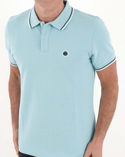 Pretty Green Barton Poloshirt Sky