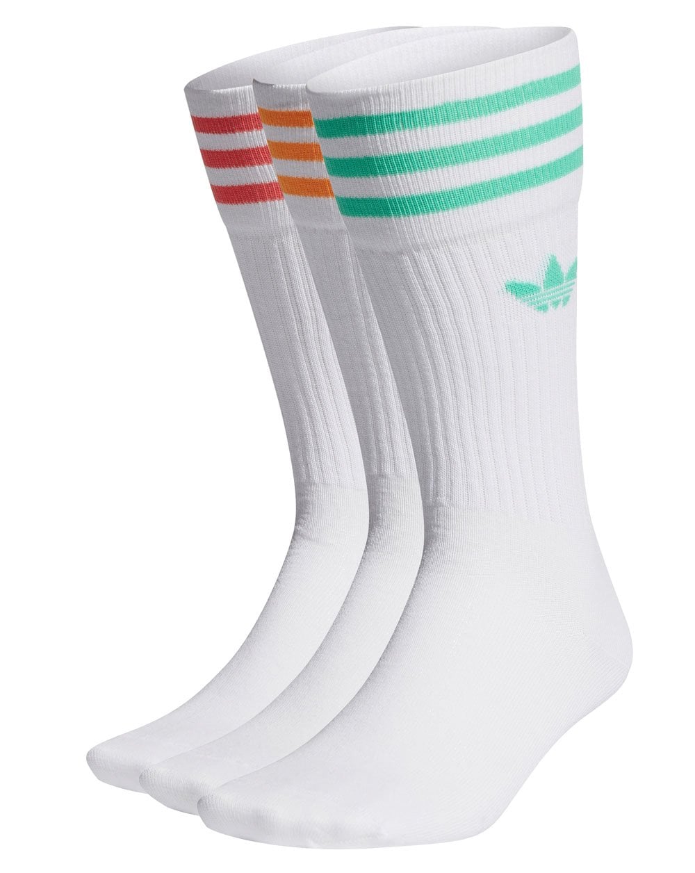 Adidas Originals Crew-Socken 3er-Pack Weiß/Orange