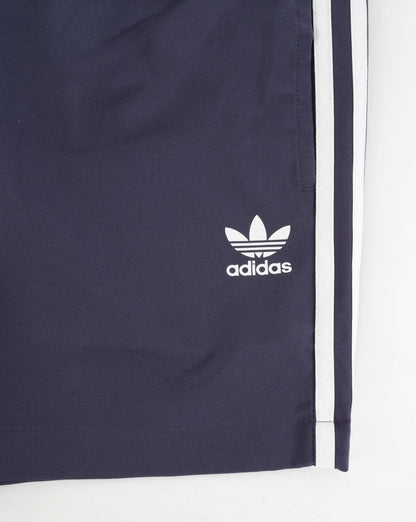 Adidas Originals – 3-Streifen-Badeshorts in Marineblau