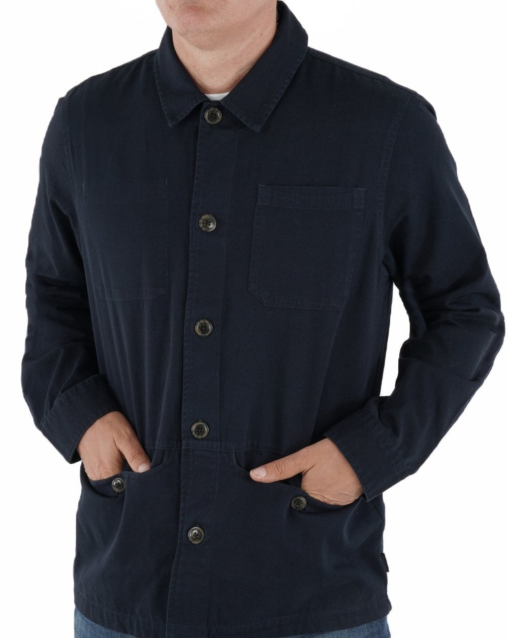 Barbour Dene Überhemd Marineblau