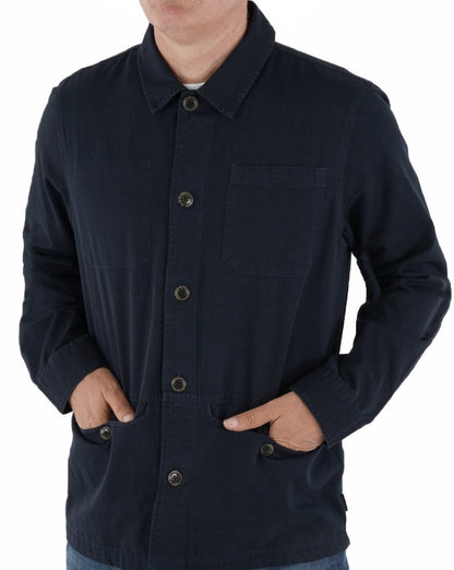 Barbour Dene Überhemd Marineblau