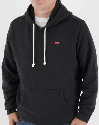 Levi's – Original Housemark – Kapuzenpullover in Mineralschwarz