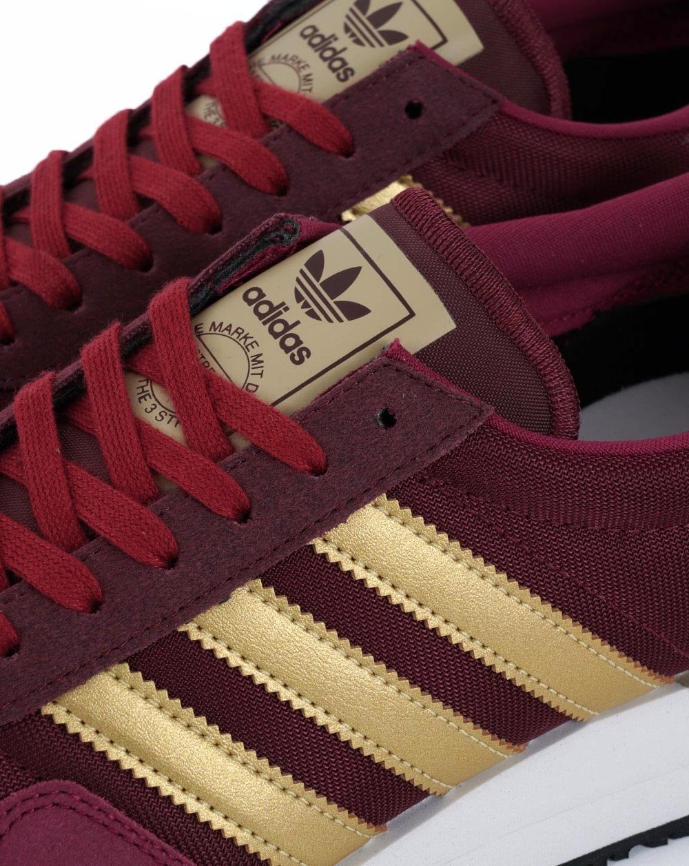 Adidas USA 84 Sneaker Burgunderrot/Gold