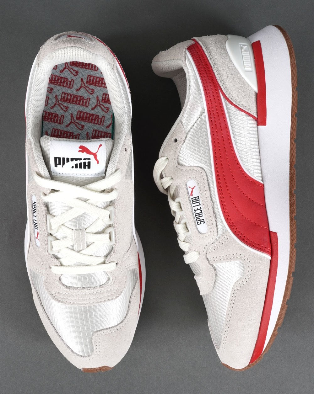 Puma Space Lab Trainer Vaporous Grau/High Risk Rot