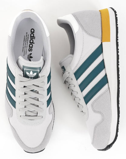 Adidas USA 84 Turnschuhe Kristallweiß/Grau/Blaugrün