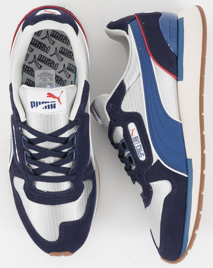 Puma Space Lab Trainer Silbergrau/Marineblau