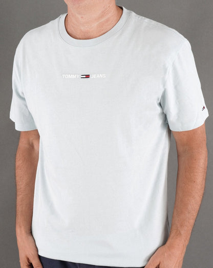 Tommy Jeans Logo T-Shirt Himmelblau