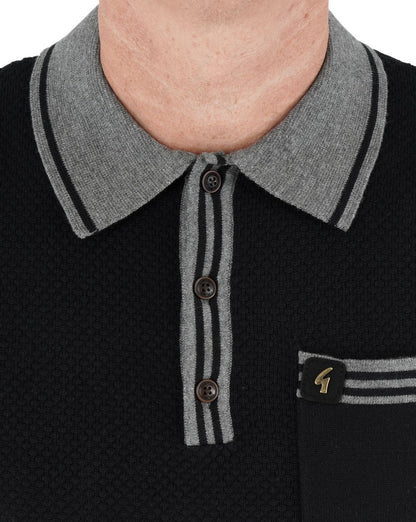 Gabicci Vintage Amalfi Strickpolo Schwarz