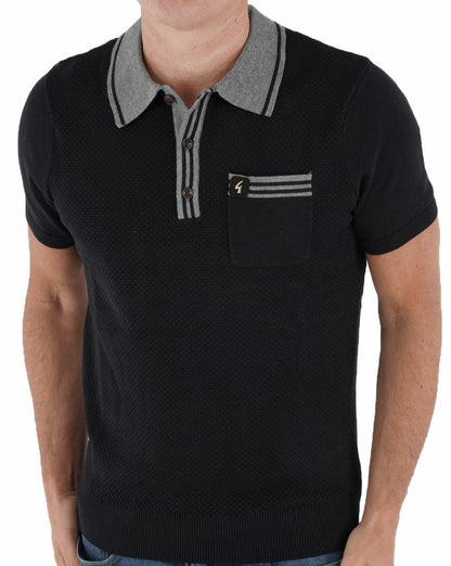 Gabicci Vintage Amalfi Strickpolo Schwarz