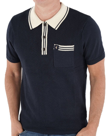 Gabicci Vintage Amalfi Strickpolo Marineblau