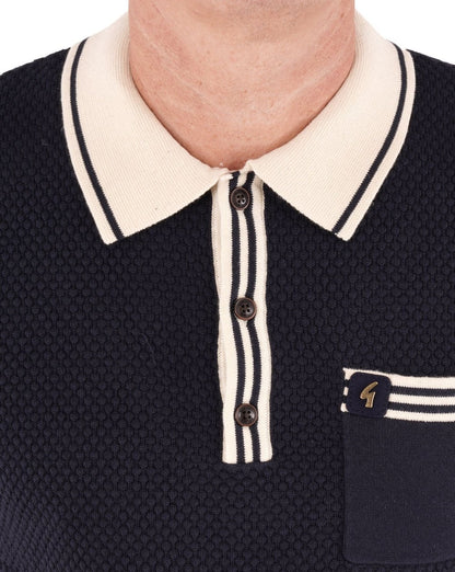 Gabicci Vintage Amalfi Strickpolo Marineblau