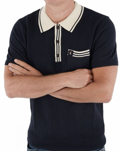 Gabicci Vintage Amalfi Strickpolo Marineblau