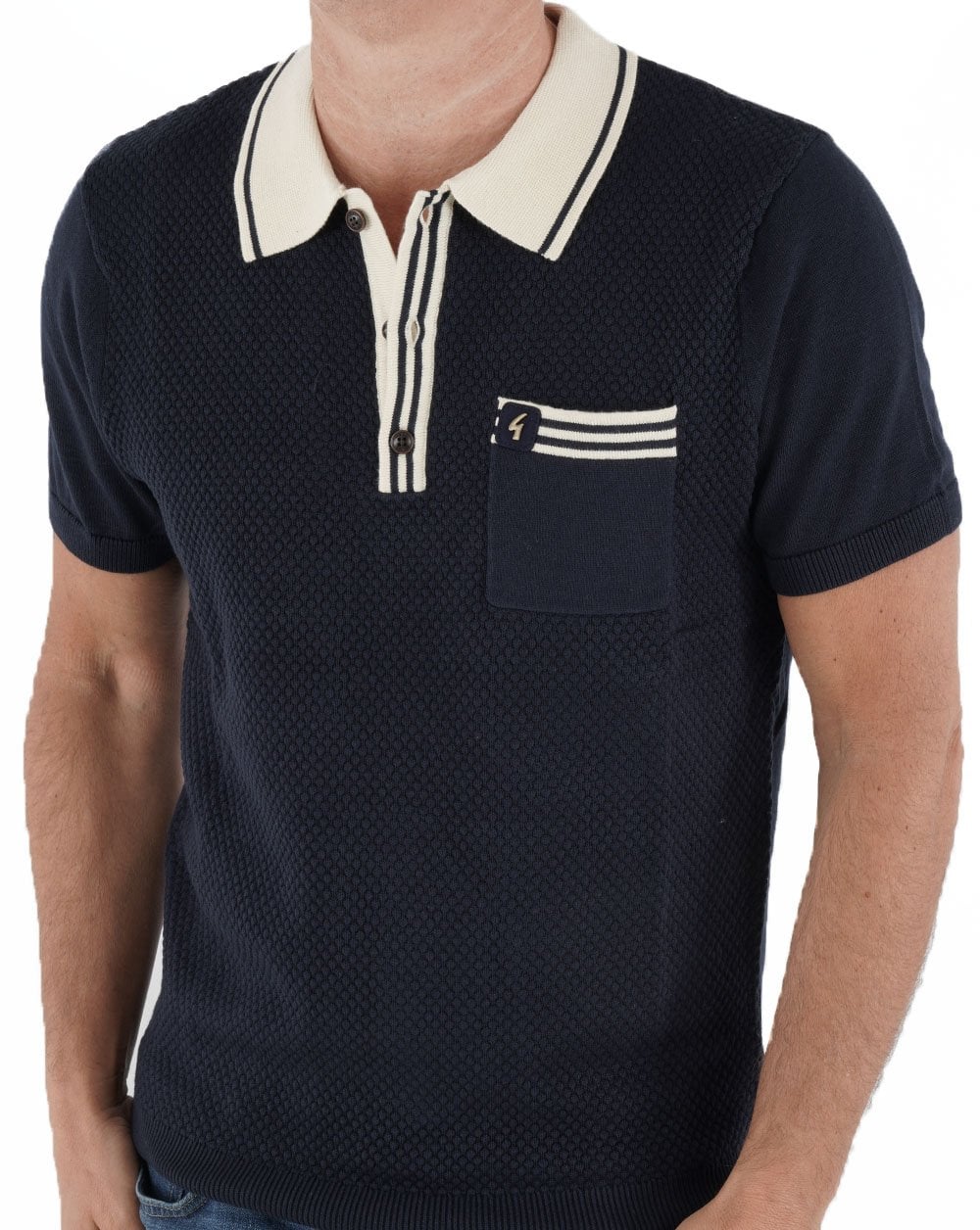 Gabicci Vintage Amalfi Strickpolo Marineblau