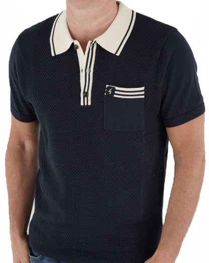 Gabicci Vintage Amalfi Strickpolo Marineblau