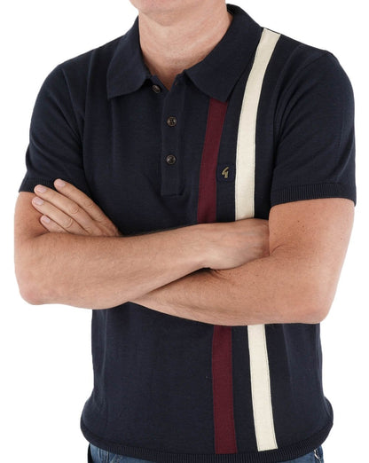 Gabicci Vintage Como Strickpolo Marineblau