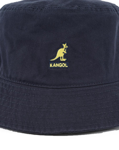 Kangol Washed Bucket Hat Marineblau